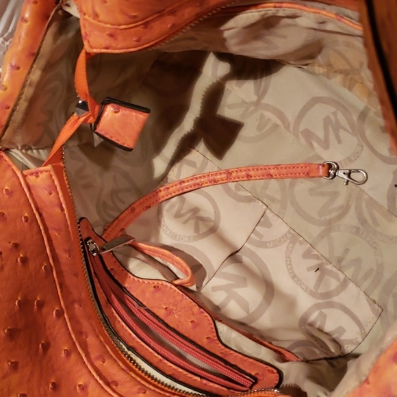 Michael Kors Ostrich Pattern Bag - Picture 7 of 8